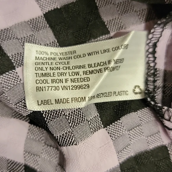 WILD Fable long sleeve purple and black gingham dress size small - Picture 8 of 12